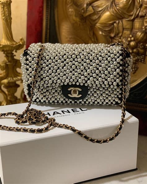 chanel bag with pearl handle|chanel patch pocket handbags.